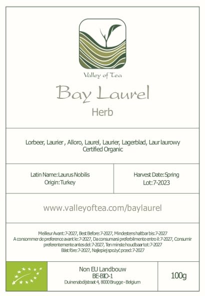 Valley of Tea Bay Leaf Mediterranean flavor – classic addition to soups and bouillons.