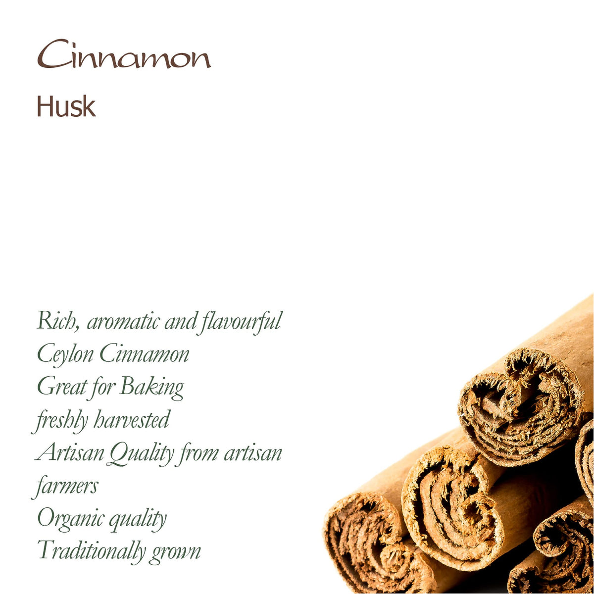 Valley of Tea cinnamon sticks in baking setup for desserts.