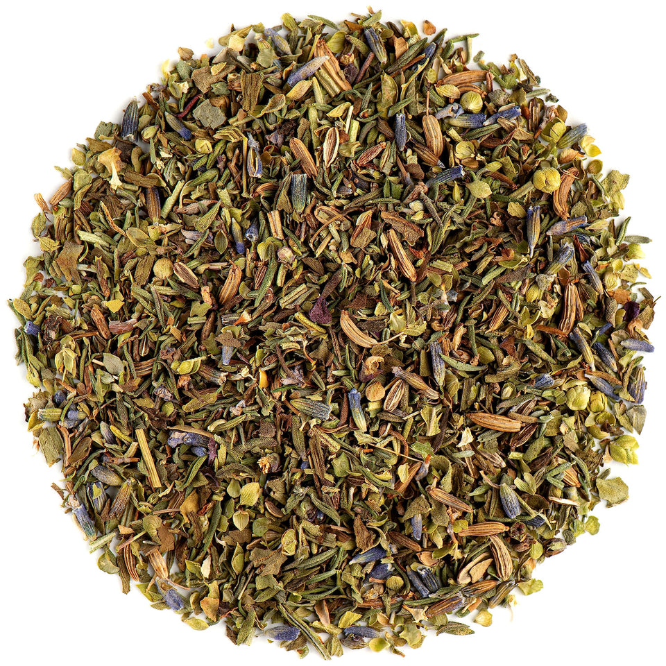 Valley of Tea Herbs de Province bottle front, ready to elevate your everyday meals with fragrant Provençal notes.