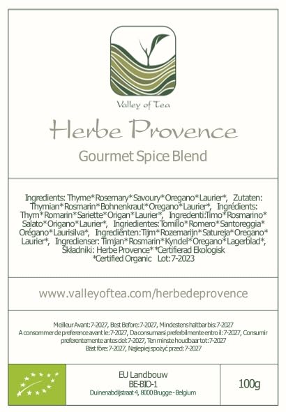 Valley of Tea Herbs de Province fresh herb mix ambiance in kitchen.
