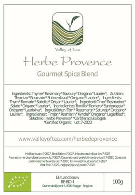 Valley of Tea Herbs de Province fresh herb mix ambiance in kitchen.