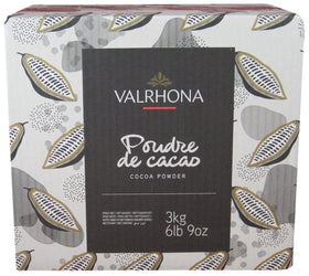 Valrhona cocoa powder 3kg tin showing premium Dutch-processed cocoa ideal for baking