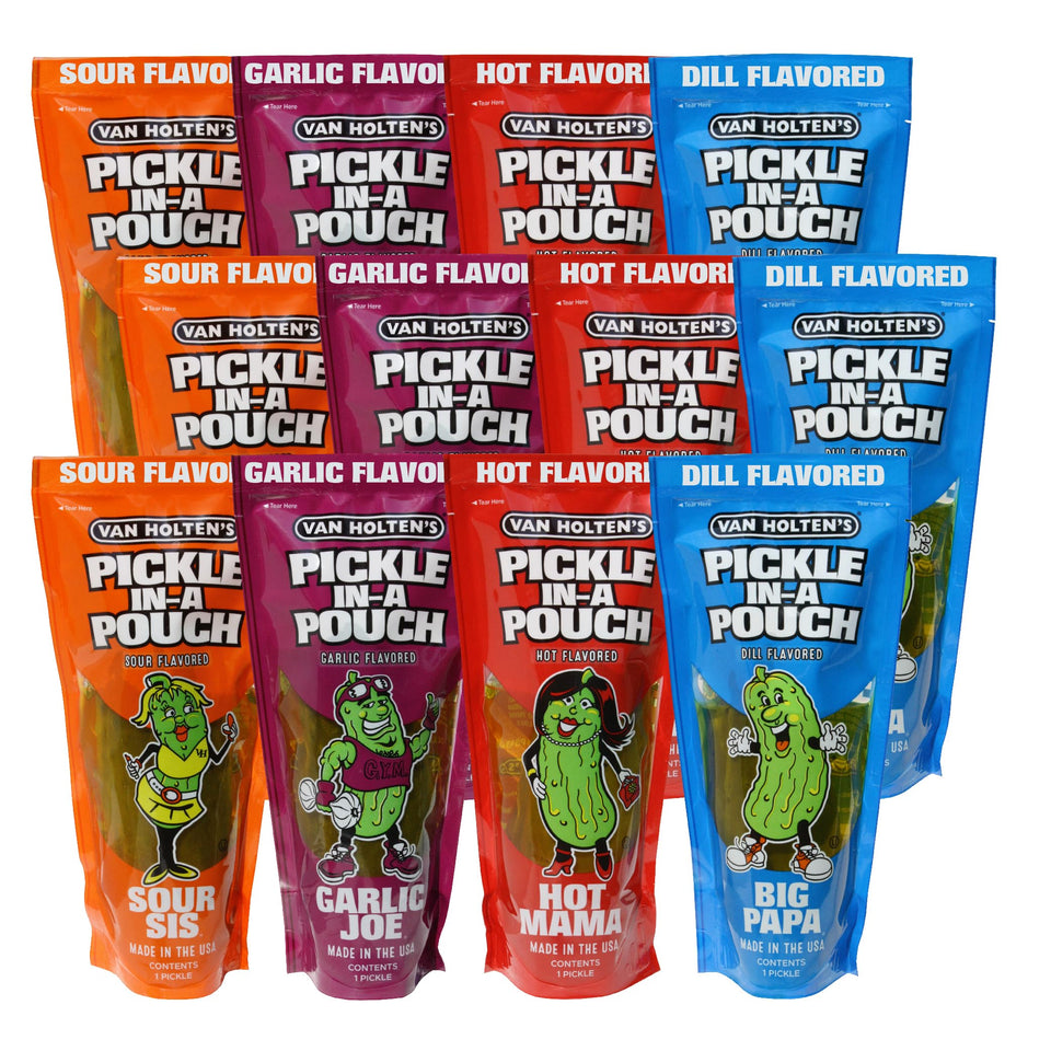 Van Holten's Charismatic Characters pack: pouch trio ready for on-the-go snacking