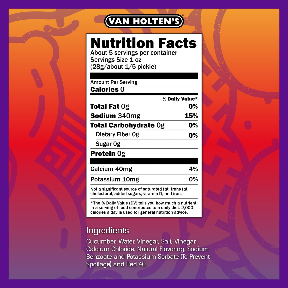Van Holten's chamoy pickle pouch ideal for gluten-free, low-calorie snacking.