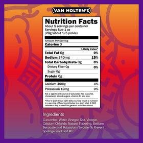 Van Holten's chamoy pickle pouch ideal for gluten-free, low-calorie snacking.