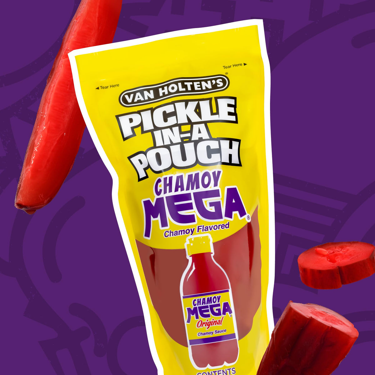 Van Holten's jumbo chamoy pouch showcases spicy-sweet flavor in a single bite.