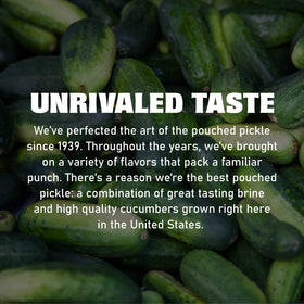 Van Holten's Sour Sis Pickle-In-A-Pouch packaging, USA-made, convenient.
