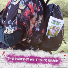 Close-up of sour dill pickle from Van Holten's Warheads for intense snacking.