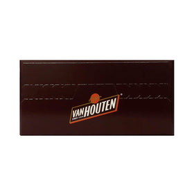 Van Houten cocoa powder image showing versatile baking and hot chocolate.