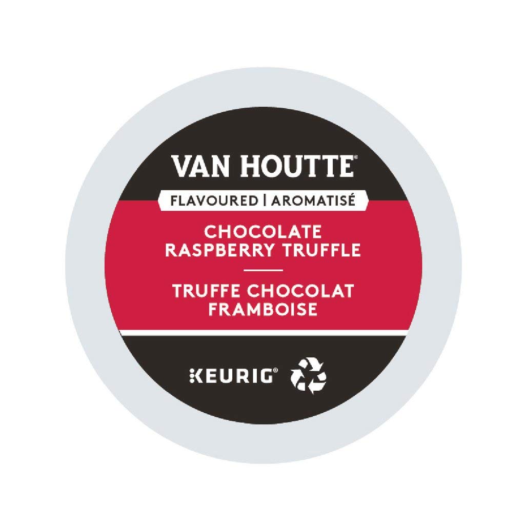 Van Houtte Chocolate Raspberry Truffle K-Cup box for easy home brewing.