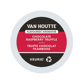 Van Houtte Chocolate Raspberry Truffle K-Cup box for easy home brewing.