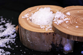 Vancouver Island Sea Salt hand-harvested flakes from Pacific waters.