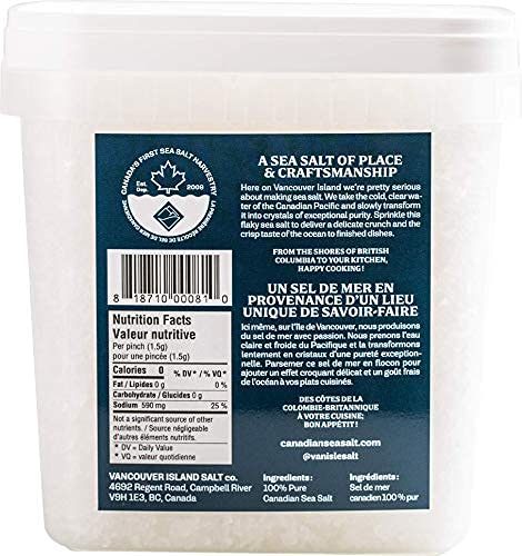 Vancouver Island Sea Salt natural minerals enhance savory and sweet dishes.