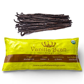 Vanilla Bean Kings Madagascar vanilla beans pack ready for baking and extraction