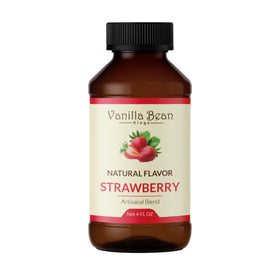 Vanilla Bean Kings Strawberry Extract bottle pour elevates cookies with vibrant berry notes.