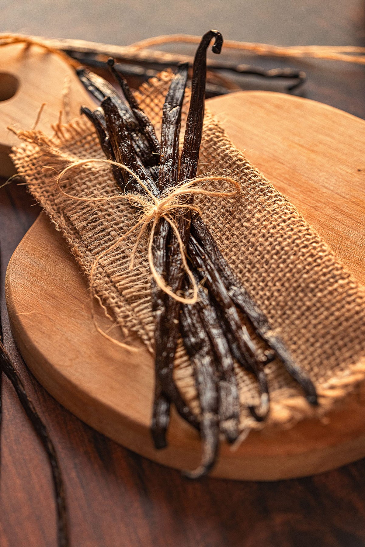 Vanilla Bean Kings seed-filled pod close-up for homemade vanilla extract