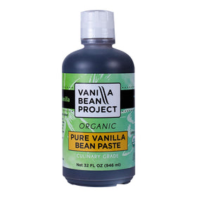 Vanilla Bean Project paste bottle closeup showing rich aroma for baking