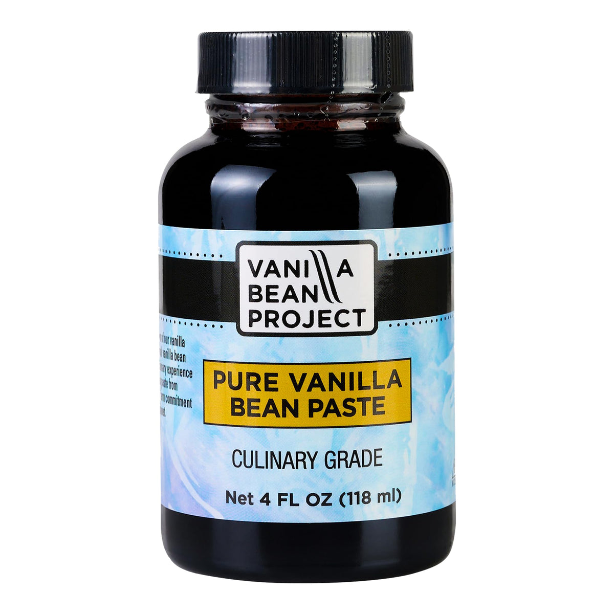 VANILLA BEAN PROJECT vanilla paste bottle highlighting deep flavor for desserts