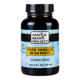VANILLA BEAN PROJECT vanilla paste bottle highlighting deep flavor for desserts
