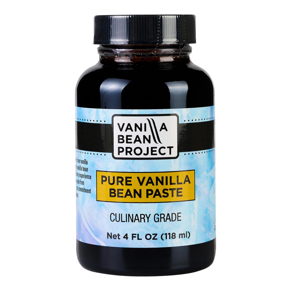 VANILLA BEAN PROJECT vanilla paste bottle highlighting deep flavor for desserts