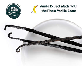Close-up of vanilla beans used in Native Vanilla extract.