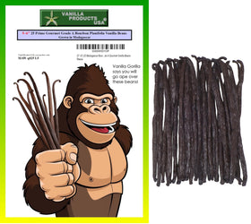 Vanilla Products USA 25 vanilla beans pack, premium Madagascar flavor for baking.