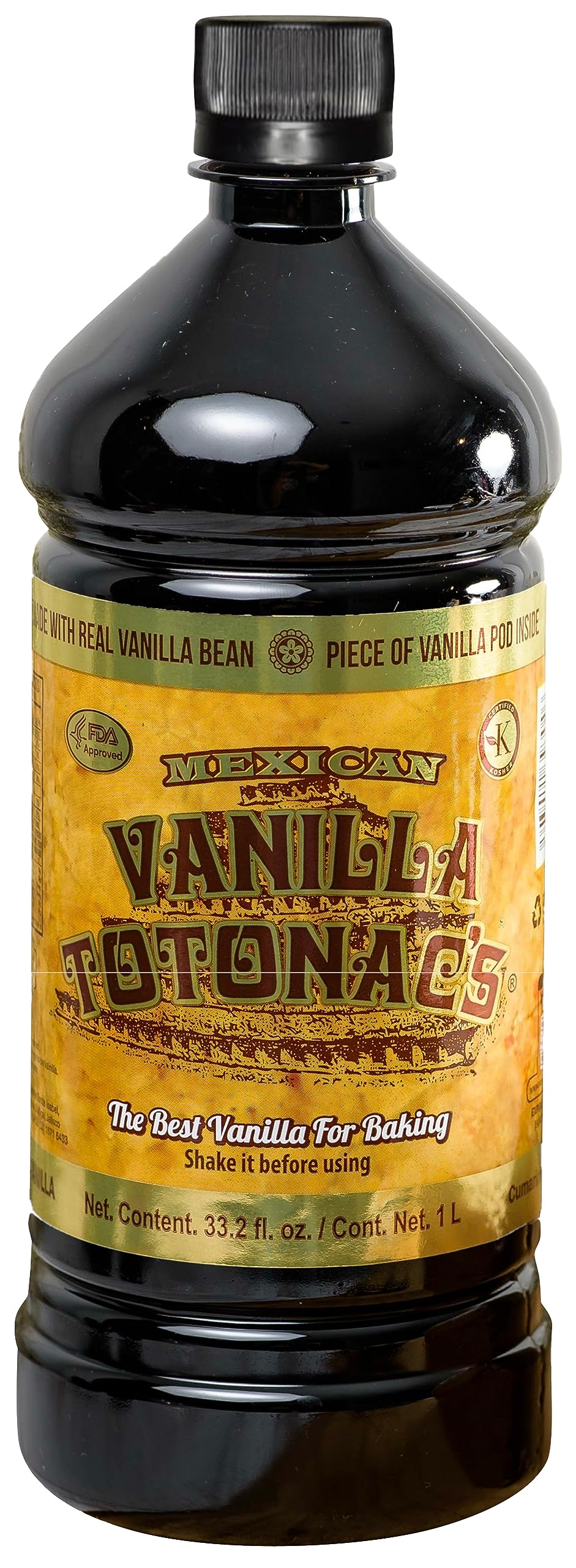 Vanilla Totonacs dark vanilla bottle rich color ideal for baking