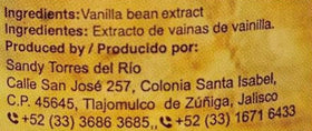 Vanilla Totonacs dark vanilla extract close-up color for pastries