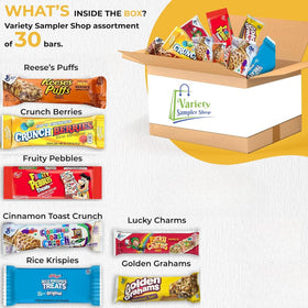 Variety Sampler Shop Cinnamon Toast Crunch bars perfect for office or school snack breaks.