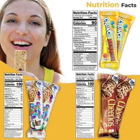 Variety Sampler Shop Fruit and Grahams bars classic crunch for travel or school.