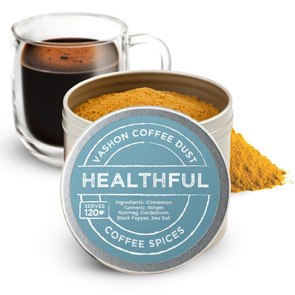 Vashon Coffee Dust bottle pour highlights rich flavor for everyday coffee