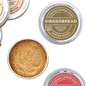 Vashon Coffee Dust Gingerbread aroma enhances cozy kitchen mood.