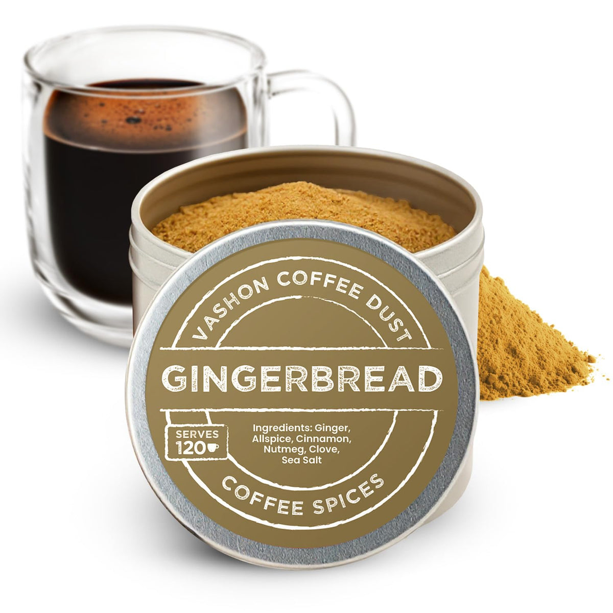 Vashon Coffee Dust Gingerbread bottle pour enhances aroma in every cup.