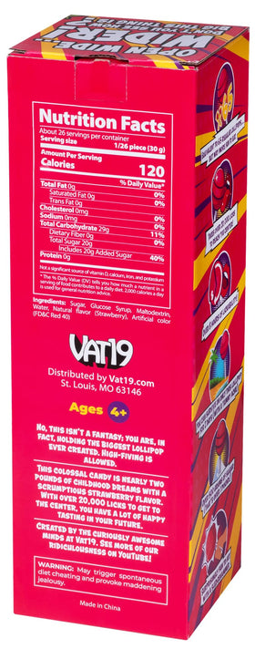 Vat19 Lollipop dimensions 13.5 by 3.75 inches, perfect display size.