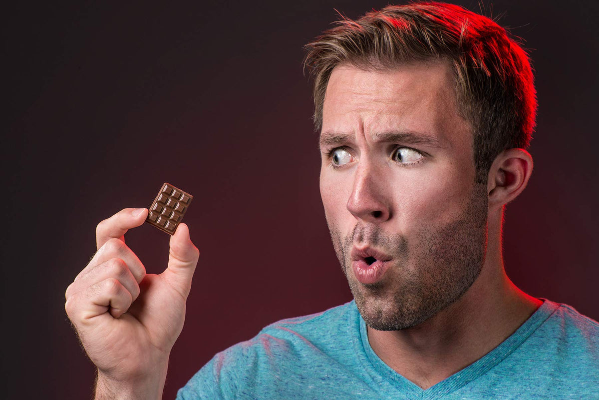 VAT19 World's Hottest Chocolate Bar dare-tasting scene highlighting the challenge and sensory burn.