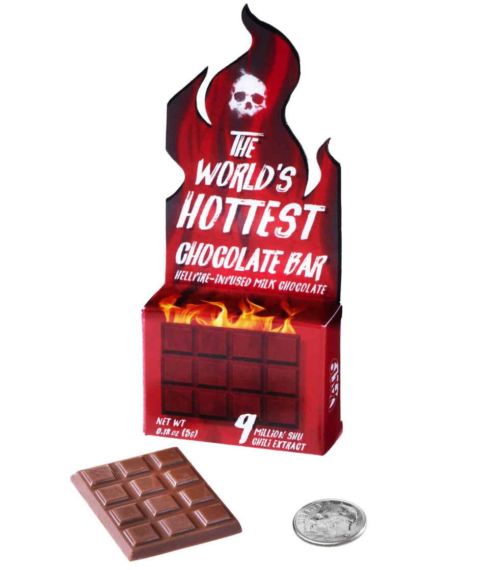 VAT19 World's Hottest Chocolate Bar packaging close-up showing premium branding and novelty heat.