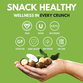 VEEFOOD Macadamias rich in Omega-3-6-9 and antioxidants for energy