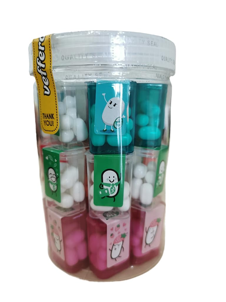 Veffero Fruity Mint Tictacs travel pack front view, on-the-go candy assortment