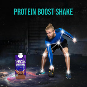Vega Ready-to-Drink closeup shows creamy texture and smooth drinkability