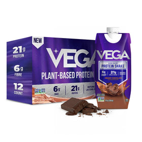 Vega Ready-to-Drink Creamy Chocolate bottle highlights on-the-go protein