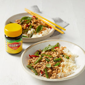 Vegemite Gluten Free as a sandwich topper for savory bites