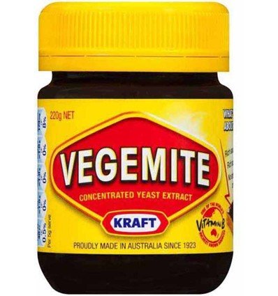 Vegemite six-pack jar set, ideal pantry staple for quick toast spreads.