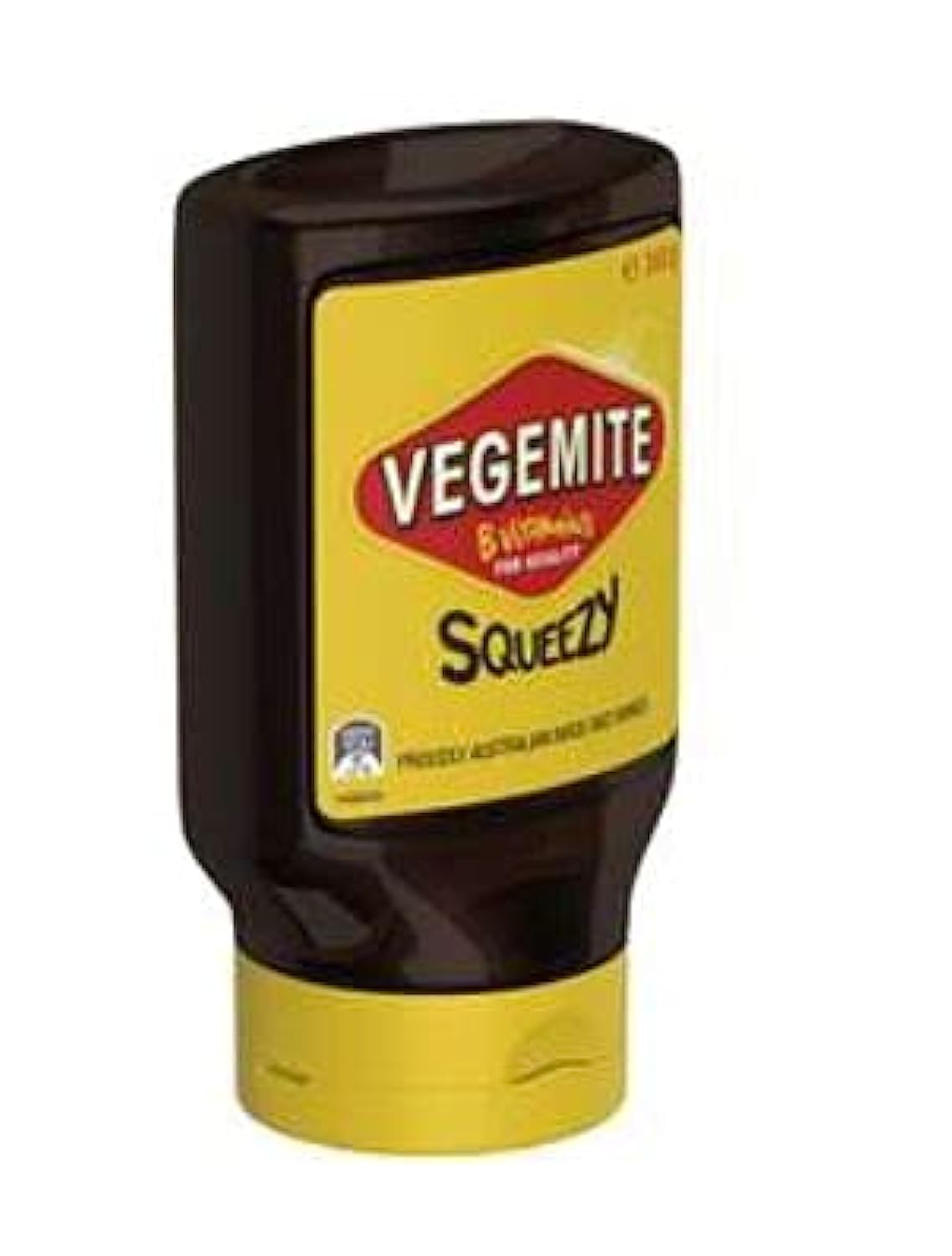 Vegemite Spread Squeezy 350g bottle ideal for family breakfasts.