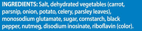 Vegeta packaging may vary; see labels for options.