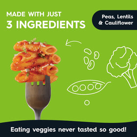 Veggiecraft Farms Pasta in sauce bowl ready-to-serve with protein and fiber.