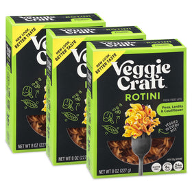 Veggiecraft Farms Rotini Pasta pack ready for family meals, high-protein and gluten-free.