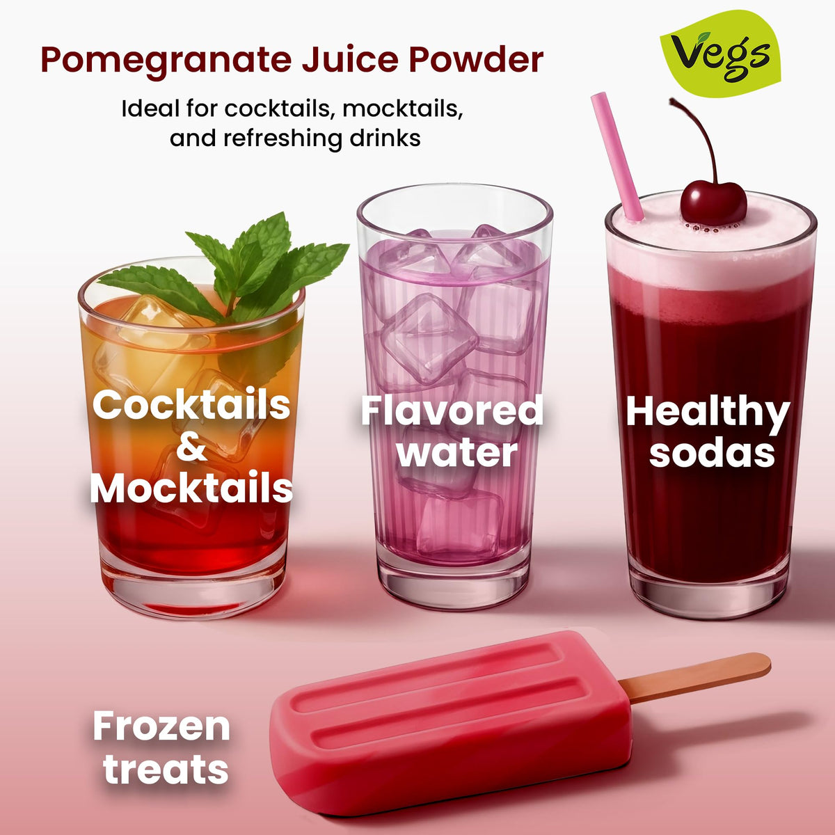 Vegs kitchen setup with pomegranate powder ready to use.