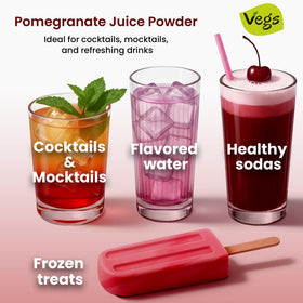 Vegs kitchen setup with pomegranate powder ready to use.