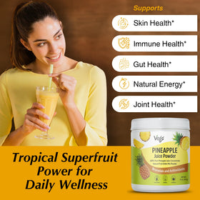 Vegs Pineapple Powder in baking batter for pineapple flavor.