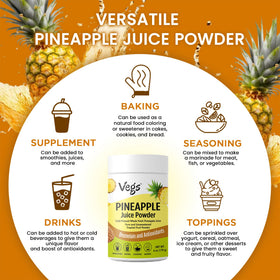 Pineapple powder used in baking for vibrant Vegs desserts.